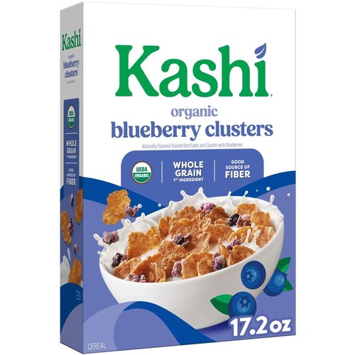 Breakfast Cereal, Organic, Whole Grain, Blueberry Clusters, 17.2Oz Box (1 Box) - Bild 1 von 12