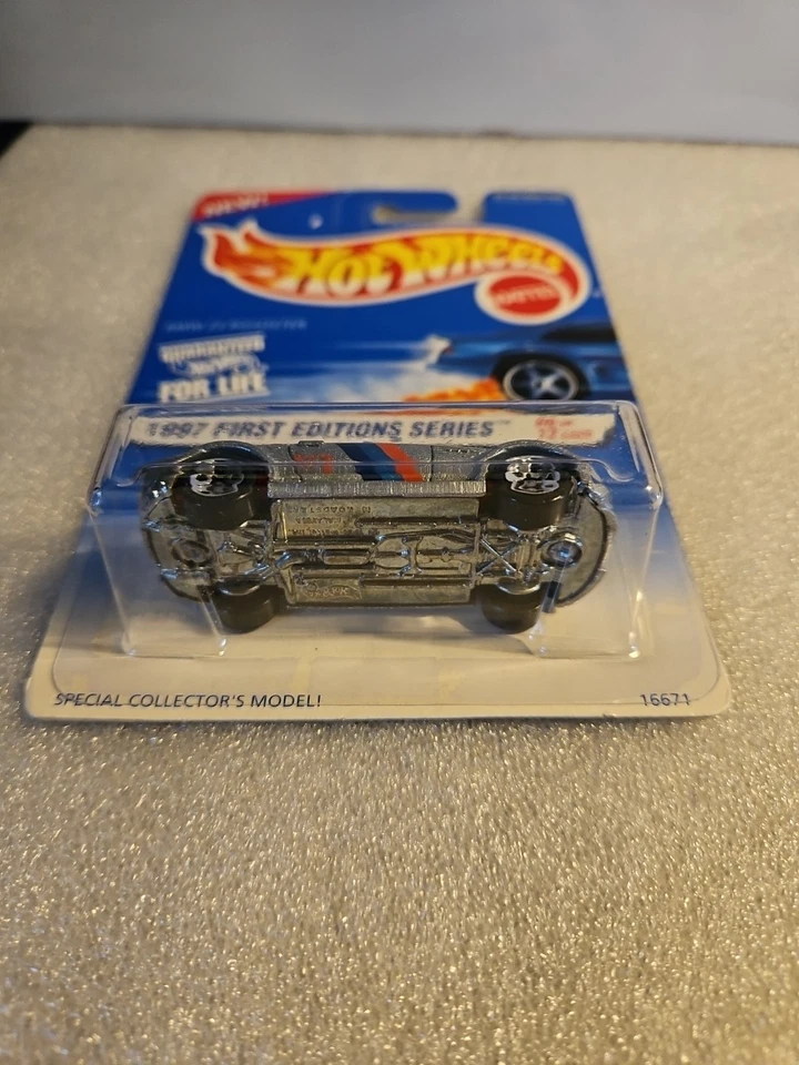 Hot Wheel BMW Z3 родстер #518 1997 первые выпуски #6/12 серебро Малайзия - Изображение 3 из 4