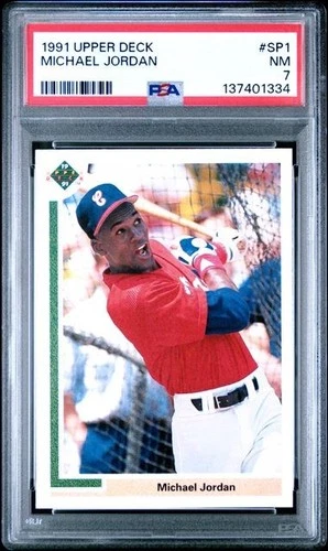 1991 Upper Deck Michael Jordan #SP1 Chicago White Sox Graded PSA 7 NM MINT