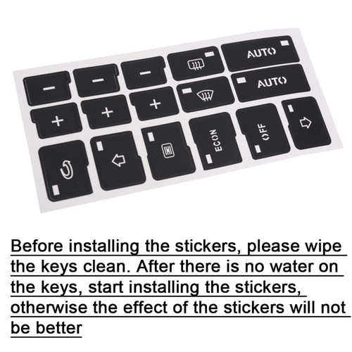 For Audi A4 B6 B7 Car AC Sticker AC Climate Control Button Repair Stickers Decal - Picture 7 of 8