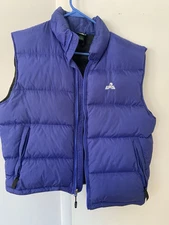 Eastern Mountain Sports Women’s Goose Down Puffer Vest Jacket Blue Size Large