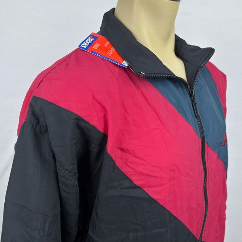 Chaqueta cortavientos retro Brooks International para hombre vintage grande de nailon con cremallera años 90 - Imagen 5 de 18