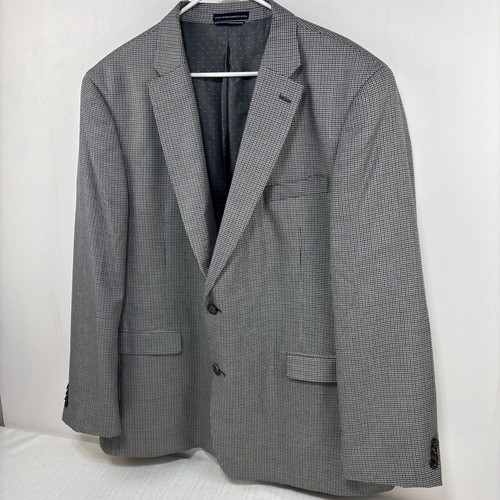 Giacca blazer Tommy Hilfiger uomo 48L grigio Glen check pied de poule cappotto sportivo usato in ottime condizioni - Foto 2 di 15