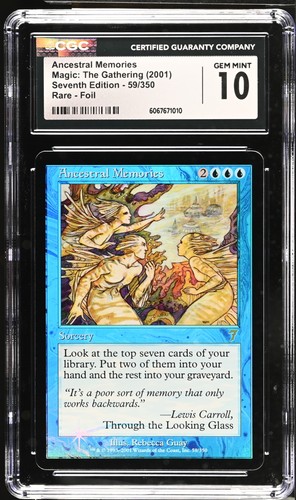 ANCESTRAL MEMORIES 7th Edition Foil Rare CGC 10 MTG [Nostalgium] - Picture 1 of 2