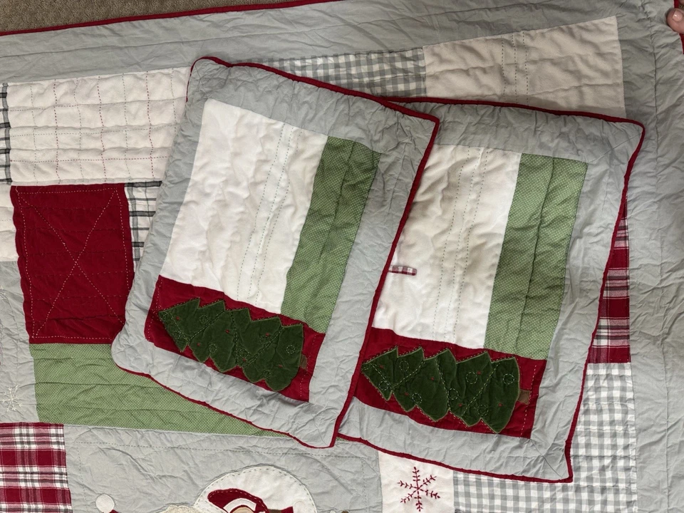 Pottery Barn Kids «Дорогой Санта 2013» лоскутное одеяло рождественский набор - полный/королева - Изображение 4 из 4