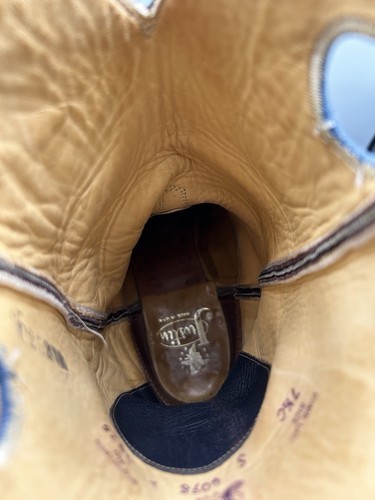 Justin Boots 7.5 C Mujer Vaquero Roper Azul Marino 4098 - Imagen 10 de 11