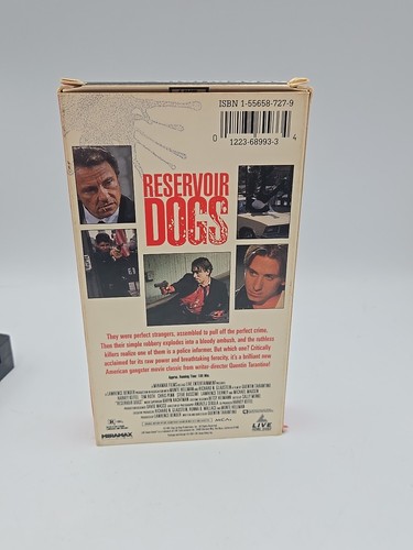 Reservoir Dogs VHS 1991 - A Film By Quentin Tarantino - Live Home Video - Picture 8 of 11