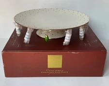 NIB Lenox China Jewels Christmas Cake Plate Stand Footed (457)