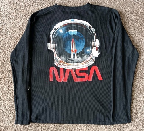 Camisa NASA Space para hombre XL negra manga larga - Imagen 5 de 8