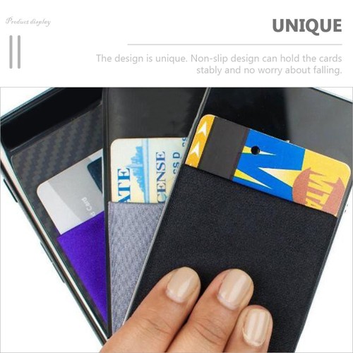 2 Pcs Mobile Phone Card Holder Adhesive Holders Wallet Attachment - 第 4/12 張圖片