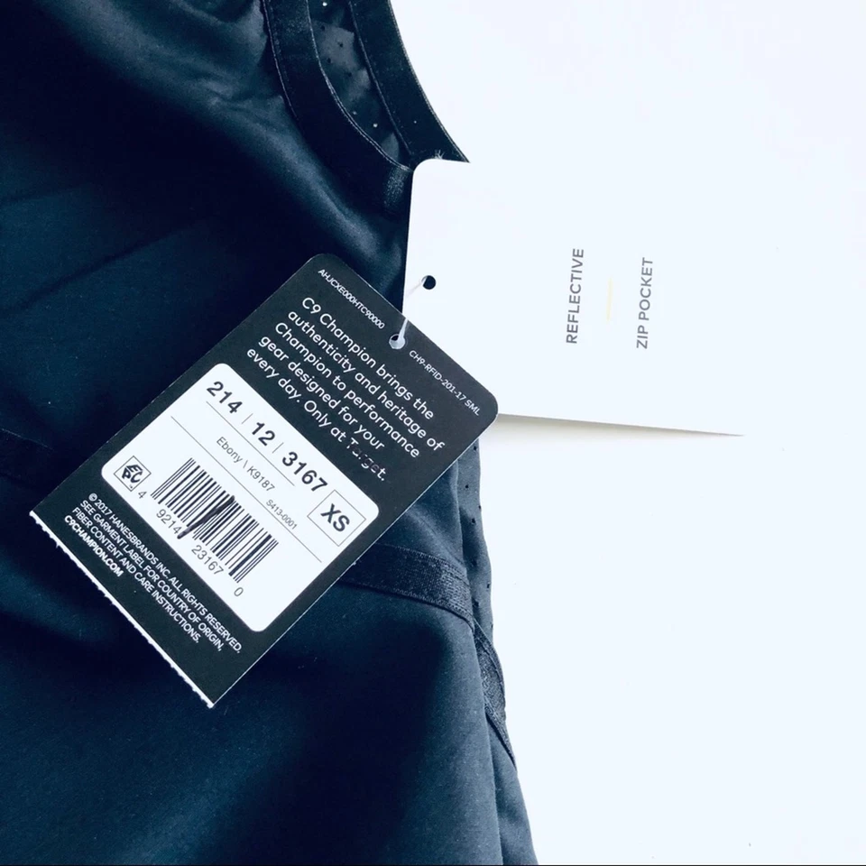 NEW Champion C9 Women's XS Activewear Outdoor Running Vest Black Lightweight - Image 3 of 4