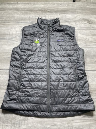 Patagonia Vest Grey Zip Up High Quality Brain Cancer Golf Size Med Quilted