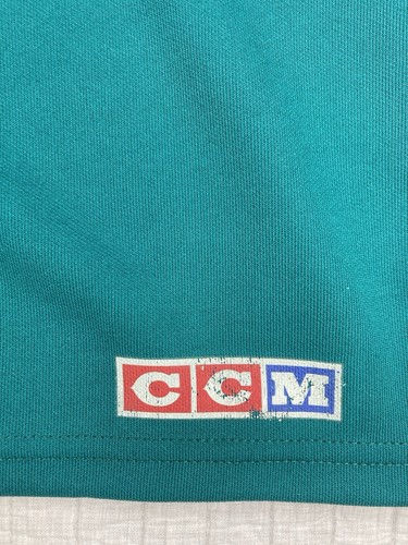 Vintage BNWT Anaheim Mighty Ducks Jersey CCM NHL Size Large Home Jersey - Picture 4 of 7