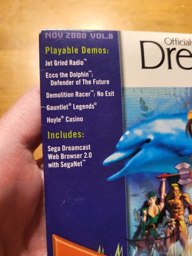 Official Sega Dreamcast Magazine November 2000 Vol 8 Shenmue Movie CD Demo Disc - Picture 8 of 8
