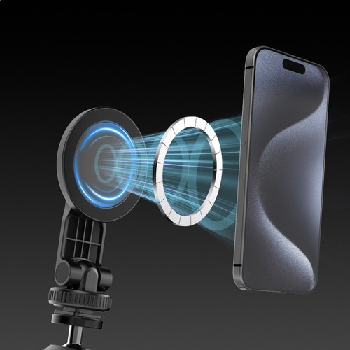 Support Trépied Téléphone Magnétique avec Chaussure Froide et Interface 1/4 - Photo 11 sur 12