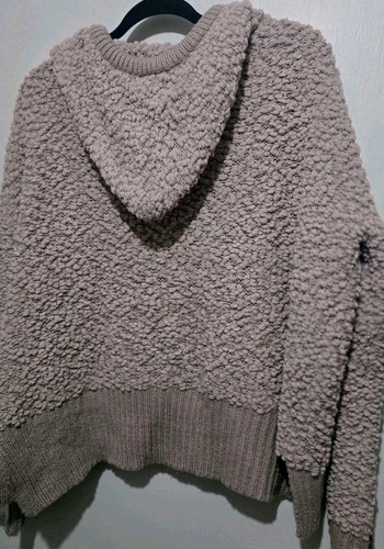 POL MAGLIONE CAPPUCCIO GROSSO PULLOVER TEXTURE MORBIDO ACCOGLIENTE TAGLIA BOHO STYLE PO L15 TAGLIA M - Foto 7 di 9