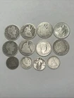 $5 face value of 90% silver quarters and halves Seated Liberty Barbers and more