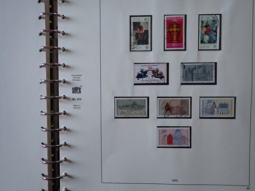 Briefmarkensammlung BRD 1970 - 1979 im Safe Vordruckalbum, gestempelt. - Bild 14 von 24