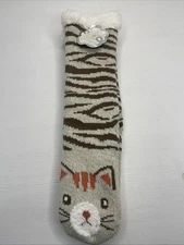 Fuzzy Babba “Cat” Slipper Socks New