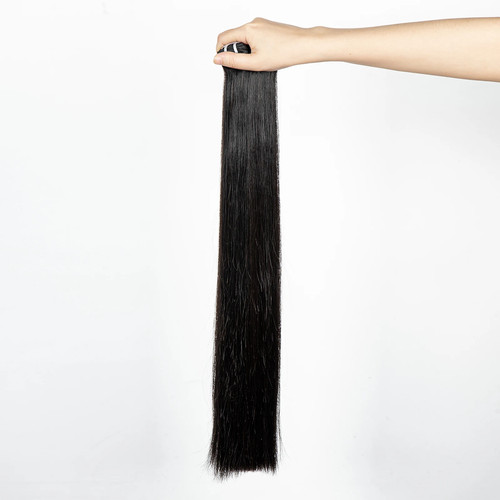 Confezione Capelli Umani 15A Doppio Disegno Estensione Capelli Vergini Lisci 100g/pacchetto 1Pz - Foto 7 di 17