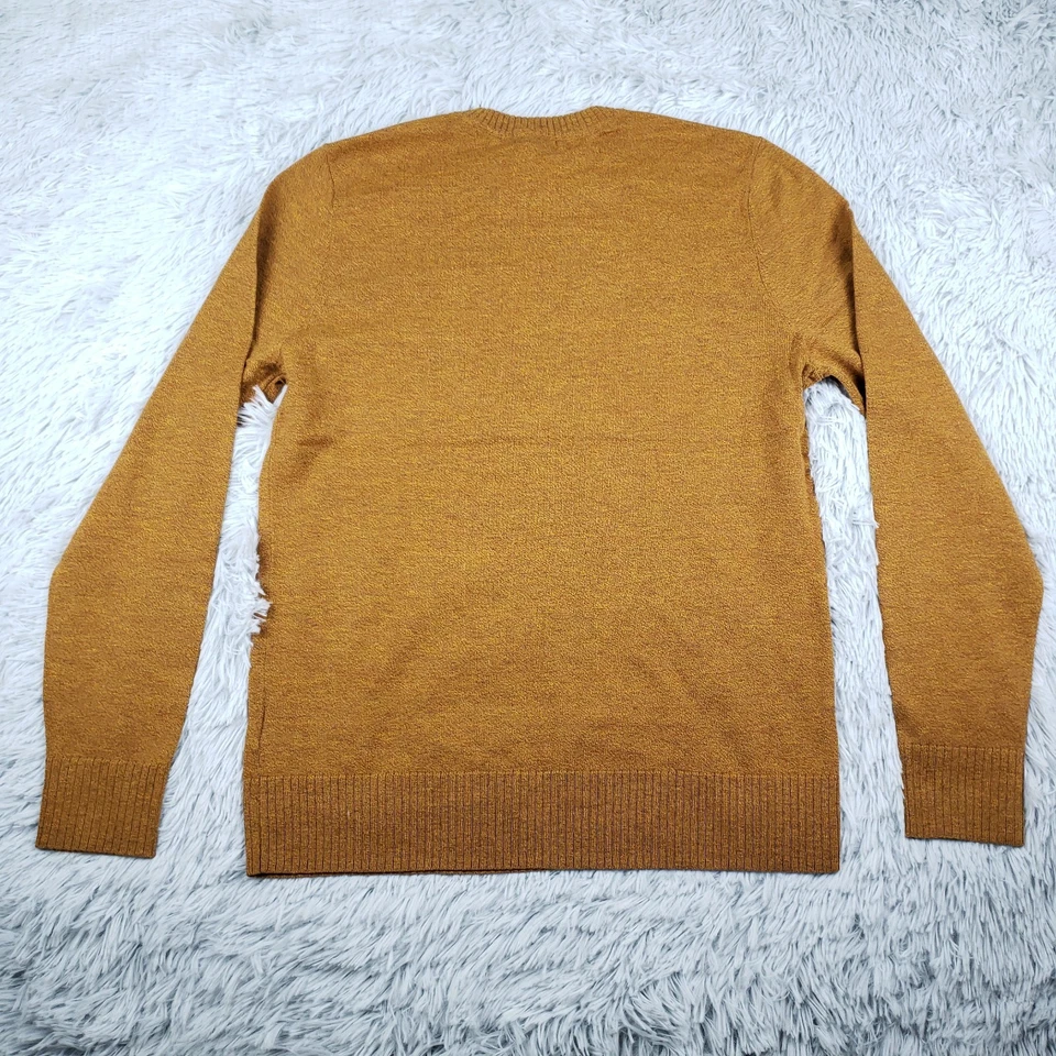 NEW SmartWool Merino Wool Sweater Mens S Wool Blend Fox Brown Stetch Performance - Image 2 of 4