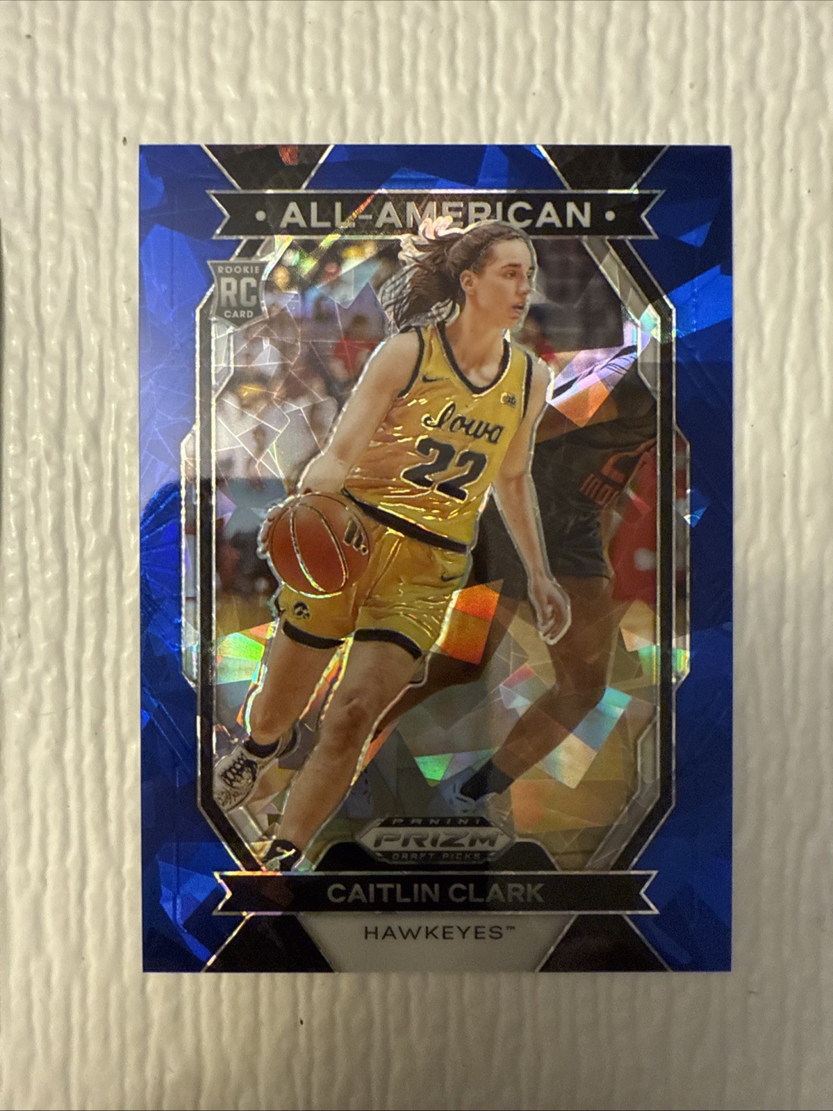 2024-25 Prizm Draft Picks All-American Blue Ice Caitlin Clark RC ROOKIE /99