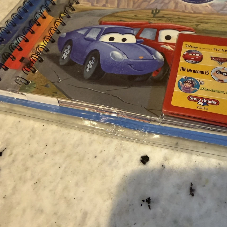 NEW Disney Pixar STORY READER 3 Books & Cartridge CARS Monsters Inc INCREDIBLES - Image 4 of 4