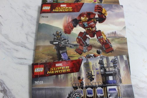 LEGO Marvel Super Heroes Avengers  76103 BOOKS  2, 3 INSTRUCTION MANUALS  76104 - Picture 12 of 12
