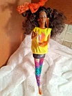 VTG Barbie Rockers Dee Dee Doll 1985 African American #1141 Mattel