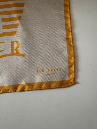 Ted Baker $50 Sunsail Printed Silk Pocket Square BNWT Handkerchief - Picture 3 of 7