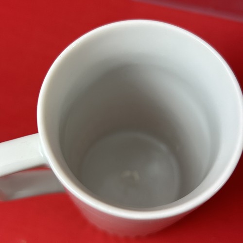 Tall White Porcelain Ribbed Bottom Coffee Cups 4x 2 1/2” Unbranded X2 - Picture 5 of 10