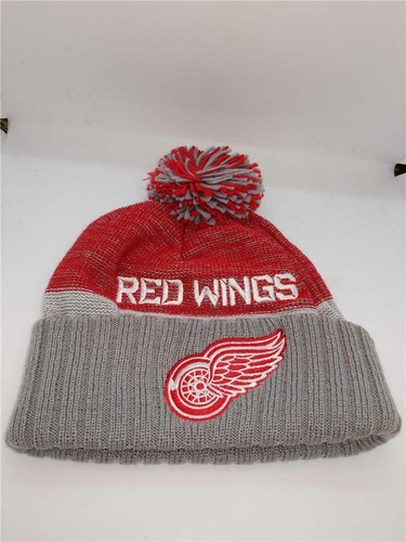 New Detroit Red Wings Mens Size OSFA Reebok Red/Gray Beanie $24 - Picture 6 of 9