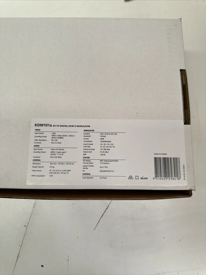 KINGRAY COMPOSITE TO DVB-T MPEG2 DIGITAL MODULATOR KDM101A - image 2 of 4