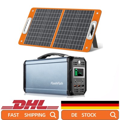 Tragbares Kraftwerk 300W 222Wh Optional mit 60W 18V Solarpanel für Camping