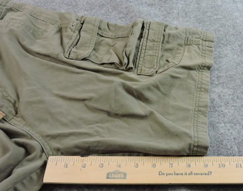 Pantalones Cortos de Carga RW Rugged Wear Para Hombres 34x9 Envejecidos Paracaidista Cordón - Imagen 10 de 12