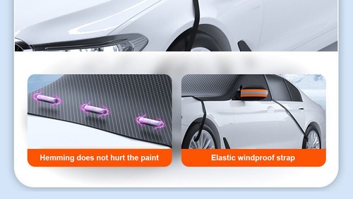 Car Windscreen Cover Wing Mirror Sun Shield Rain Snow UV Dust Proof Sun Shade - Picture 7 of 16
