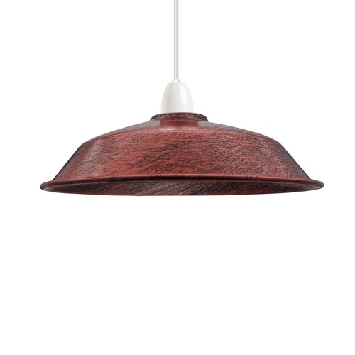Deckenlampenschirm einfache Passform Metall Pendelleuchte LED Retro Schüssel Lampenschirme UK - Bild 16 von 40