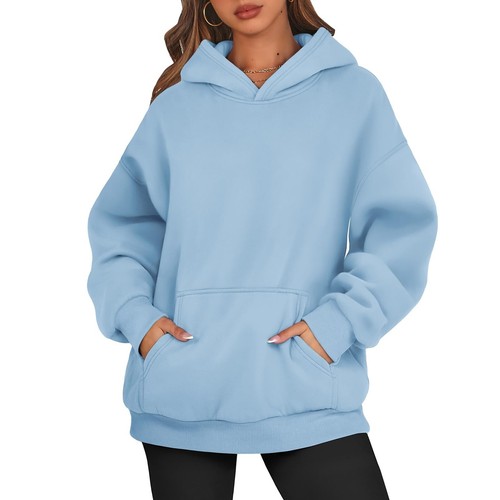 Women's Oversized Hoodies Long Sleeve Pullover with Pockets - Sporty Chic Style - Picture 52 of 63