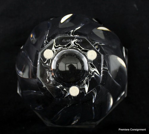 Vintage Orrefors Schweden Runde Kristall Schale Residence Swirl Twist. - Bild 10 von 12