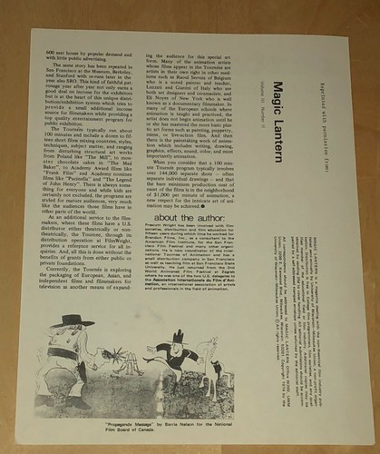 The 10th International Tournee Of Animation 1975 Program Animated Film Festival - Picture 5 of 12