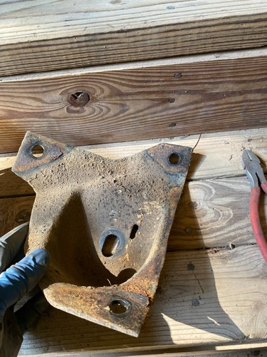 1989 Ford Truck F150 2x4 300-6 4.9L engine stand motor mount tower pair set 89 - Picture 7 of 9