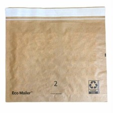 50 12"x9" Recyclable Padded Mailers Eco Friendly Envelopes Self Seal Tear Strip