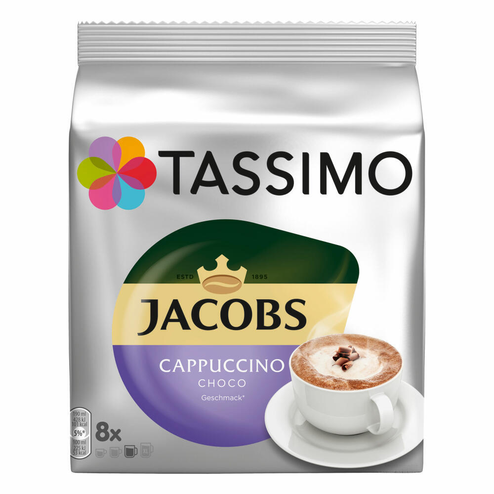 TASSIMO JACOBS Cappuccino Choco Milch Kaffee KAKAO Schoko KAPSEL 40 T-DISCS