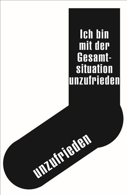Socken Fun Sox - Ich bin mit der Gesamtsituation unzufrieden -
