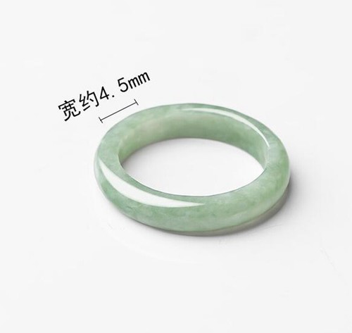 Certified Green Burma Natural Grade A Jade jadeite Circle Ring USA 4-11.5 - Picture 21 of 26