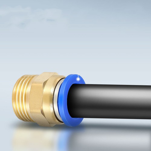 Pneumatic Tube Male Connector Push in To Air Connect Fitting - Picture 4 of 40