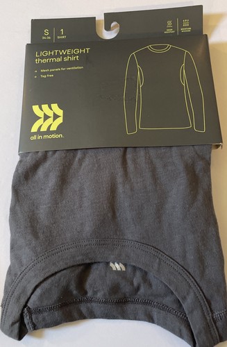 All in Motion graues leichtes feuchtigkeitsableitendes Thermohemd für Herren Small 34-36 - Bild 1 von 7