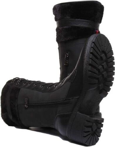 REFRESH 69299 Mujer Cordones Rodilla Botas Altas Con Lado Cremallera Negro Talla - Imagen 4 de 12