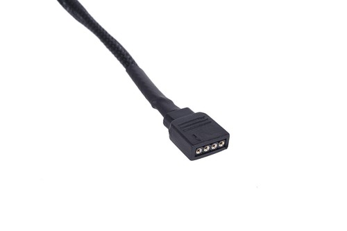 Alphacool Y-Kabel RGB 4pol auf 3x 4pol 60cm inkl. Stecker - Schwarz - Bild 2 von 3