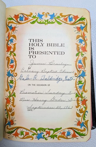 Holy Bible With Helps 1946/1952 National Council of Churches of Christ